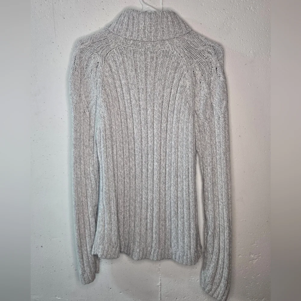 St. John's Bay Light Gray Turtleneck Sweater - Picture 6 of 7